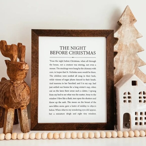 ($35) The Night Before Christmas Sign - Picture 2 of 4